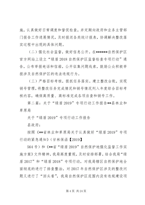 自然保护区“绿盾20XX年”专项行动整改落实方案.docx