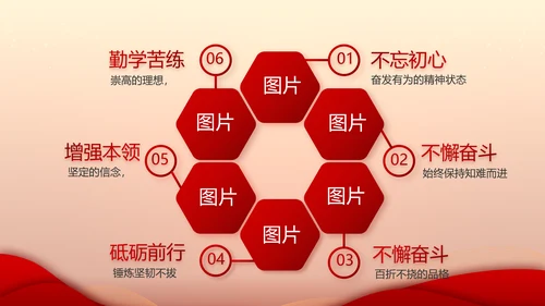 红色党建党支部工作汇报PPT党课