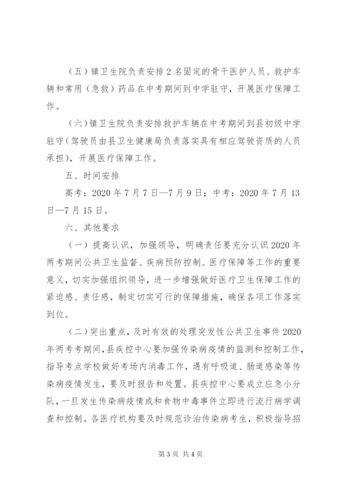 两考期间医疗卫生保障工作方案.docx