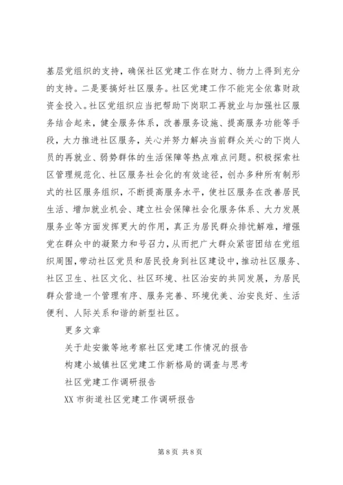社区党建工作调研报告20XX年.docx