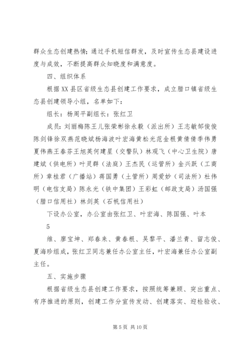 腊口镇创建省级生态县实施方案.docx