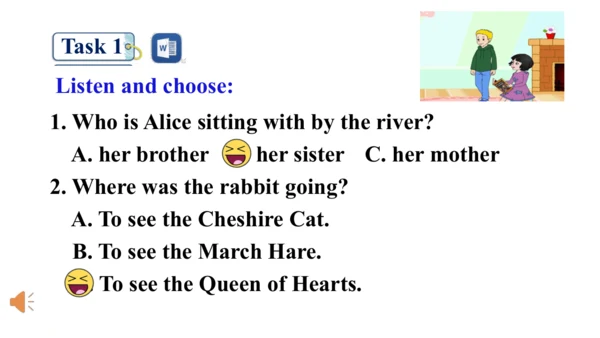 Module 7 Unit 1 Alice was sitting with her sister 