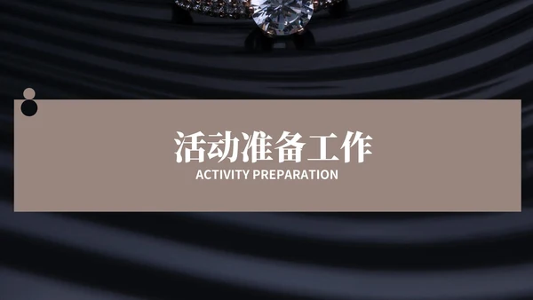 黑色画册风珠宝首饰元旦促销方案PPT模板