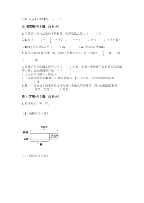 北京版六年级下册数学期中测试卷（满分必刷）.docx