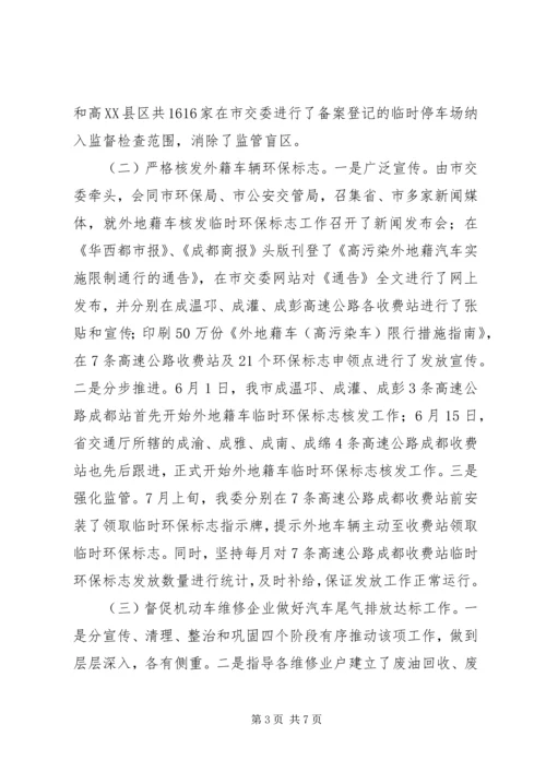 交通委员会交通系统大气环境综合整治工作总结.docx