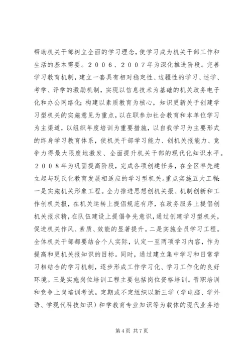 关于创建学习型机关的实施意见 (4).docx