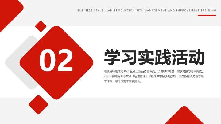 红色简约工商管理专业大学生职业生涯规划发展展示PPT模版