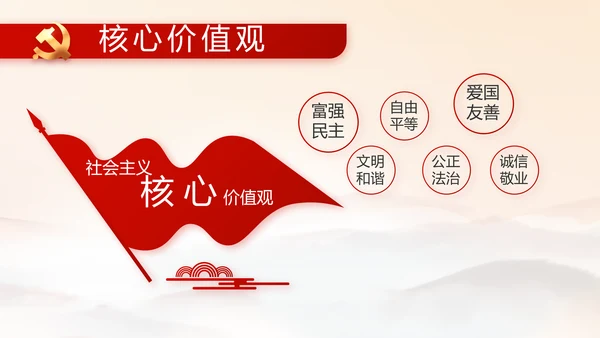 红色党建党支部党员主题党日微党课PPT