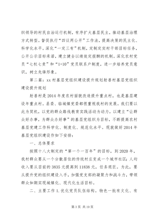 乡镇村基层党组织建设提升规划.docx