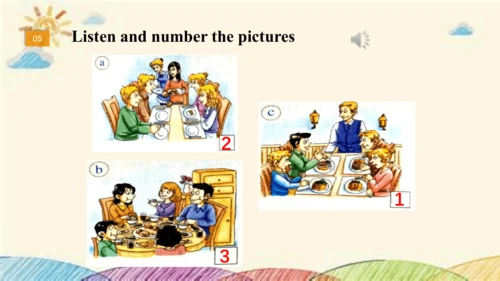 Module 6 Eating together Unit 3 Language in use 课件