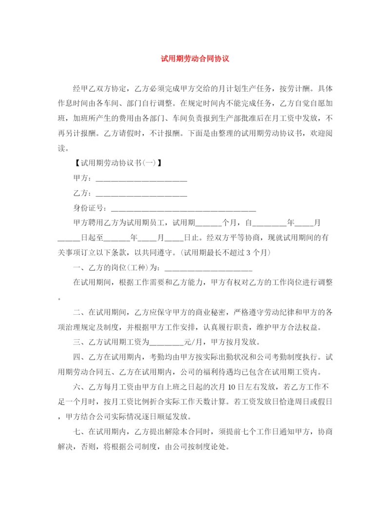 2023年试用期劳动合同协议.docx