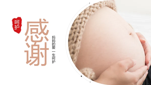关爱孕妇母婴护理孕妇新生儿护理PPT模板
