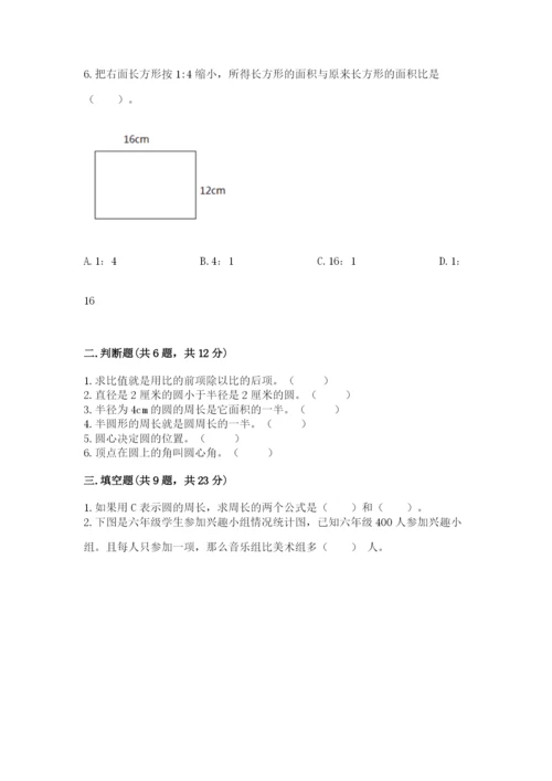 小学数学六年级上册期末考试试卷含答案【突破训练】.docx