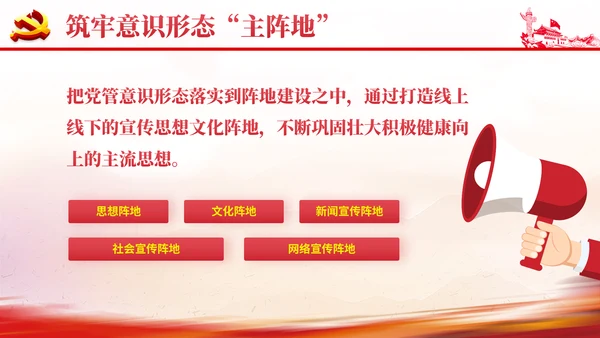 社区意识形态报告PPT党课课件