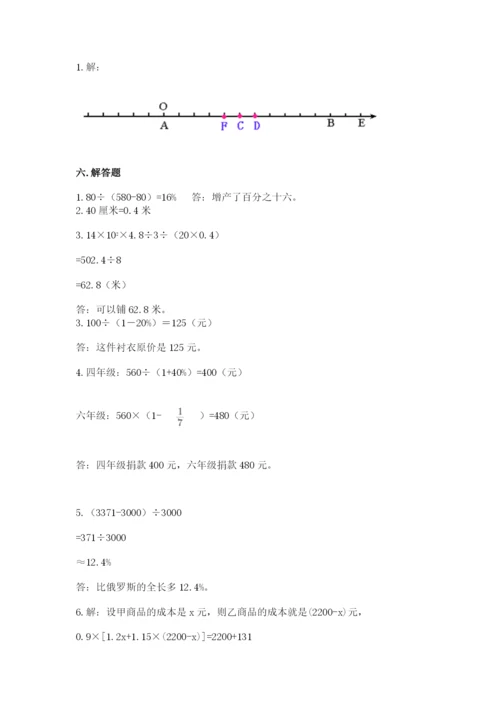 北师大版小学数学六年级下册期末检测试题精品（实用）.docx