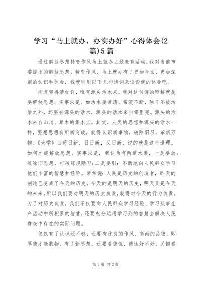 学习“马上就办、办实办好”心得体会(2篇)5篇 (5).docx