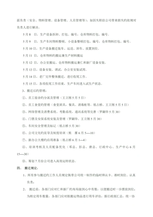 公司搬迁专题方案范文.docx