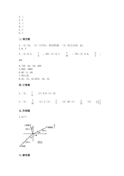 小学数学六年级上册期末测试卷含答案【预热题】.docx