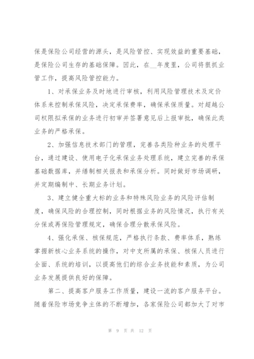 优秀保险公司个人工作计划要点.docx