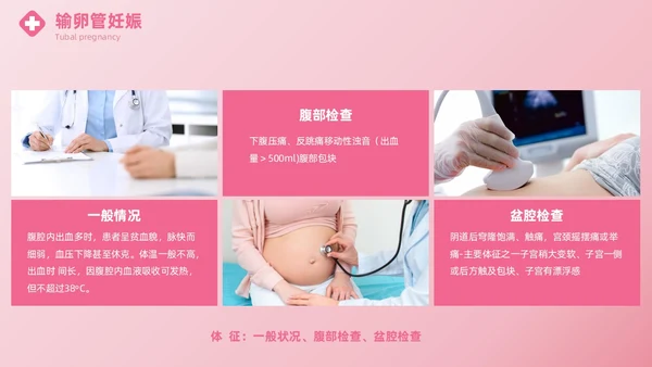 粉色实拍风异位妊娠的诊治医疗健康母婴孕妇培训PPT