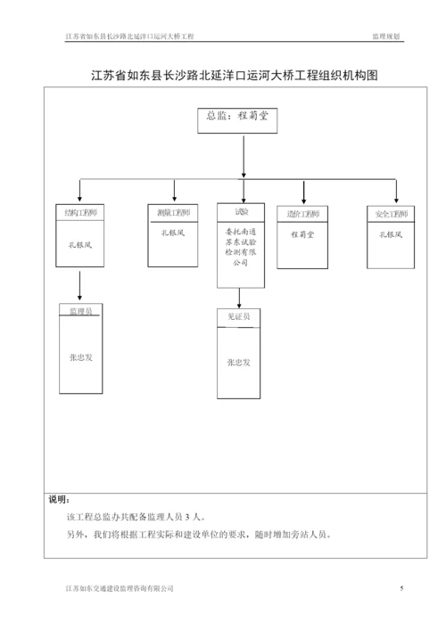 如东洋口运河大桥工程监理规划(内.docx