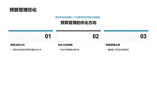 部门财务管理优化