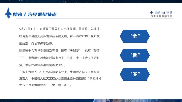 蓝色宇宙视频片头神州启新航天宫再相会神州十六号三垂一远介绍中国航天