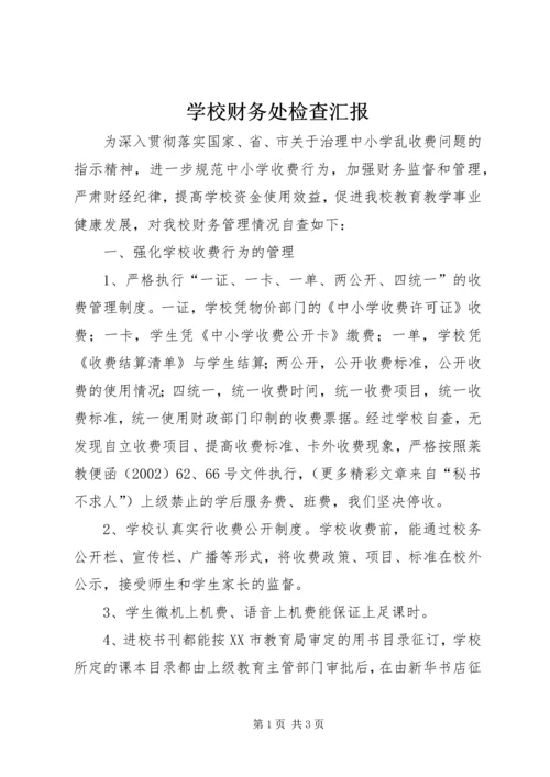 学校财务处检查汇报.docx