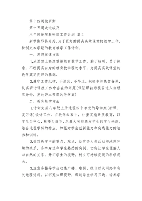 八年级地理教研组工作计划.docx