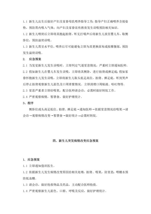 新生儿管理与急救应急专题预案.docx