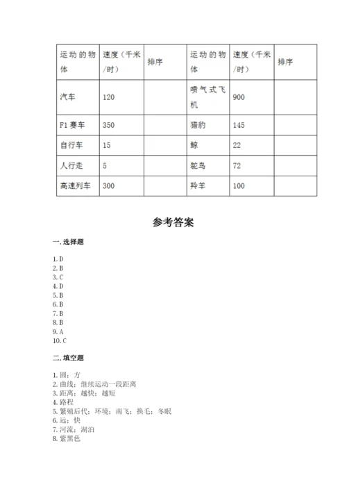 教科版科学三年级下册 期末测试卷（夺冠系列）.docx