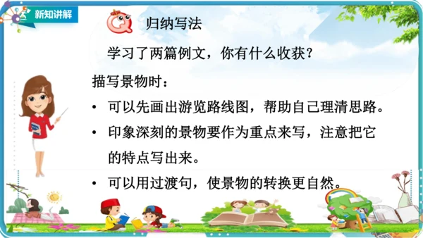 第五单元习作例文《颐和园》《七月的天山》课件（1课时）共26张PPT