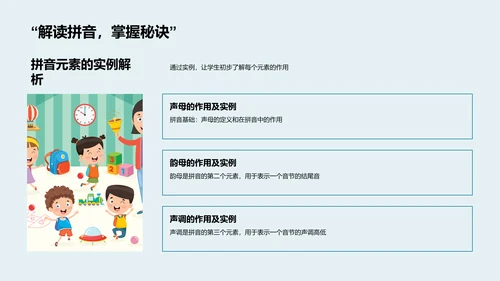 拼音知识游戏讲解PPT模板
