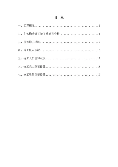 建设关键工程抢工专题方案.docx