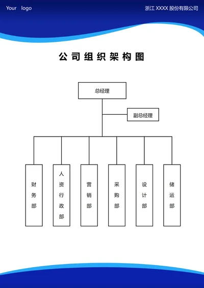 组织架构图通用简约公司组织架构