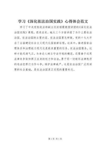 学习《深化依法治国实践》心得体会范文.docx