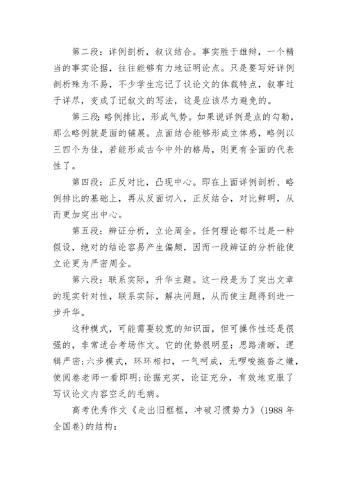 议论文写作六种结构模式.docx