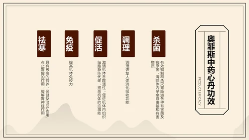 中国风中医药医疗保健产品介绍