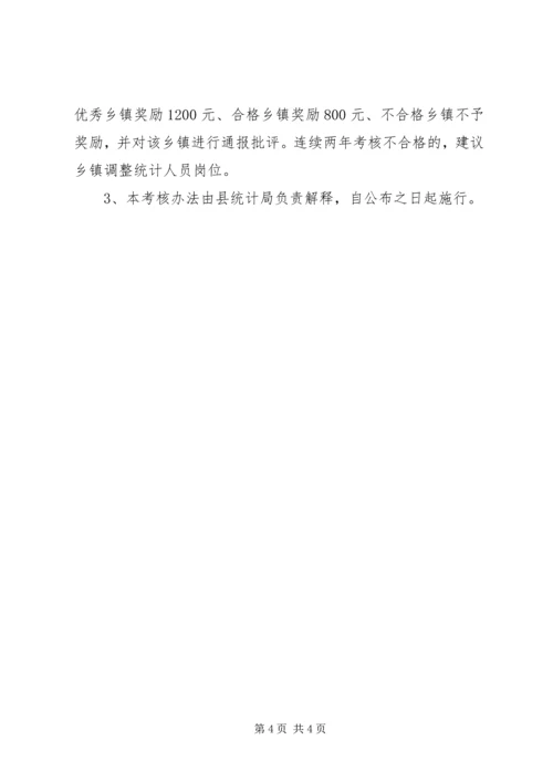 乡镇统计工作考核方案.docx