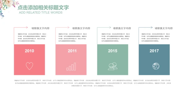 清新花朵妇联妇女之家工作总结汇报PPT