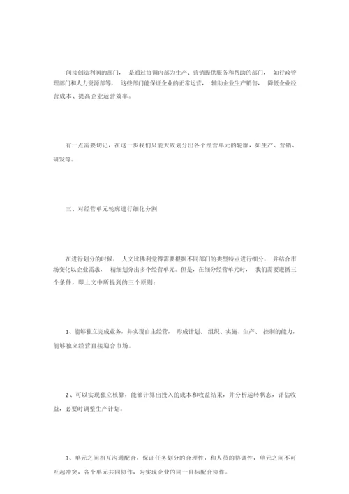 阿米巴经营单元划分的四个步骤.docx