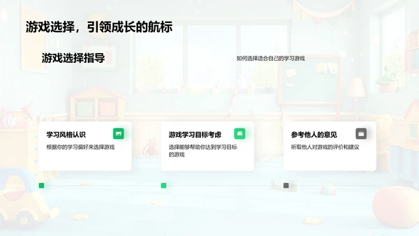 学习游戏高效指南PPT模板