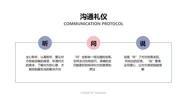 简约风灰白色礼仪培训PPT