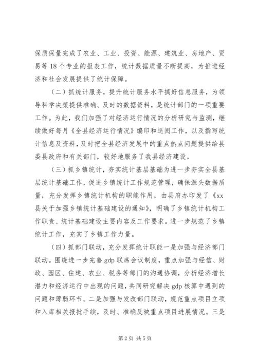 乡镇统计局上半年工作总结及下半年工作计划.docx