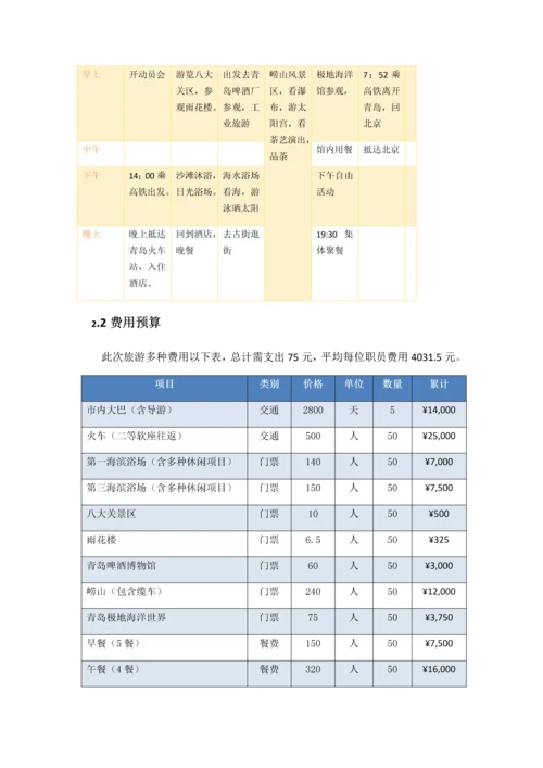 公司旅游专项策划案.docx
