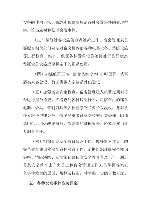 2023年职工宿舍安全管理应急预案.docx