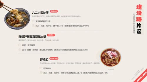成都旅游小吃美食攻略通用PPT下载