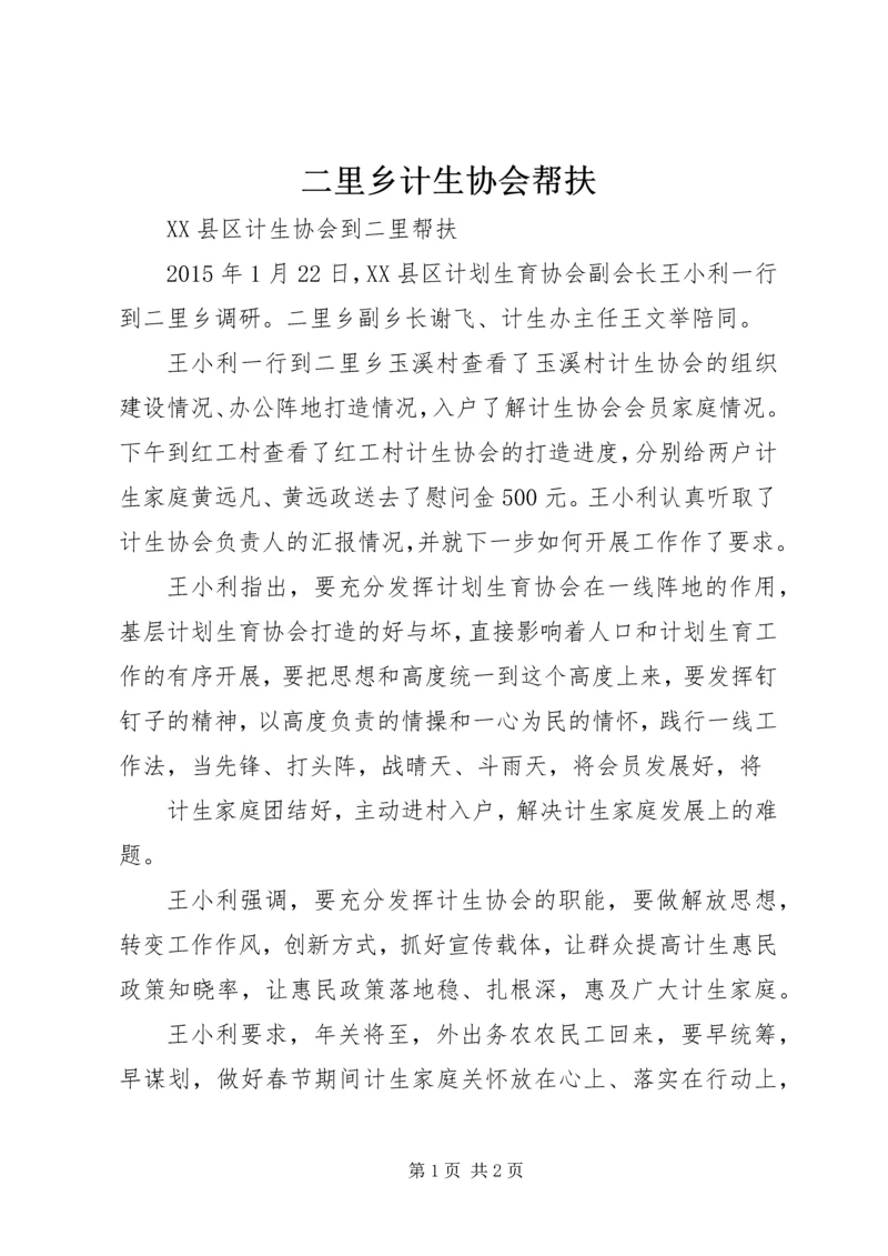 二里乡计生协会帮扶.docx