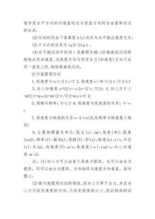 高中物理公式大全一览表.docx