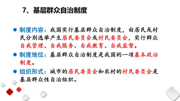第三单元  人民当家作主  期末复习课件(共93张PPT)